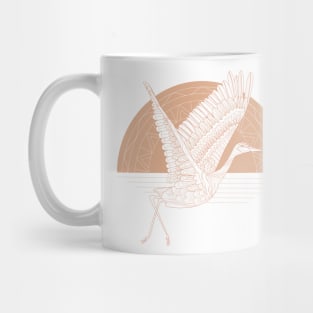 Peachy Crane Mug